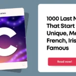 Last Names That Start With C